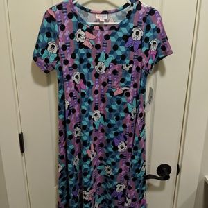 NWT Lularoe Disney Carly Dress XS w/ Minnie